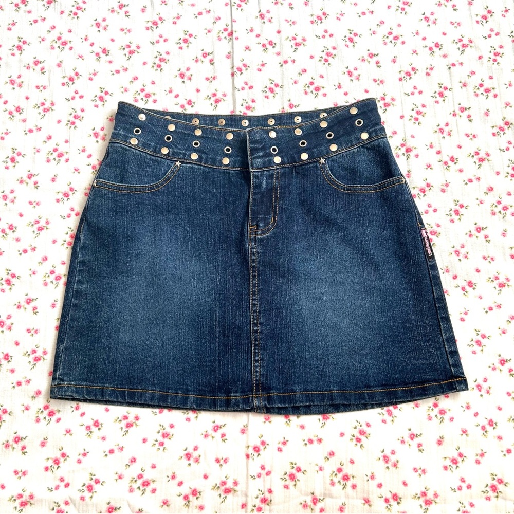 🌷Vintage 90s / Y2K Denim Skirt by Bubblegum